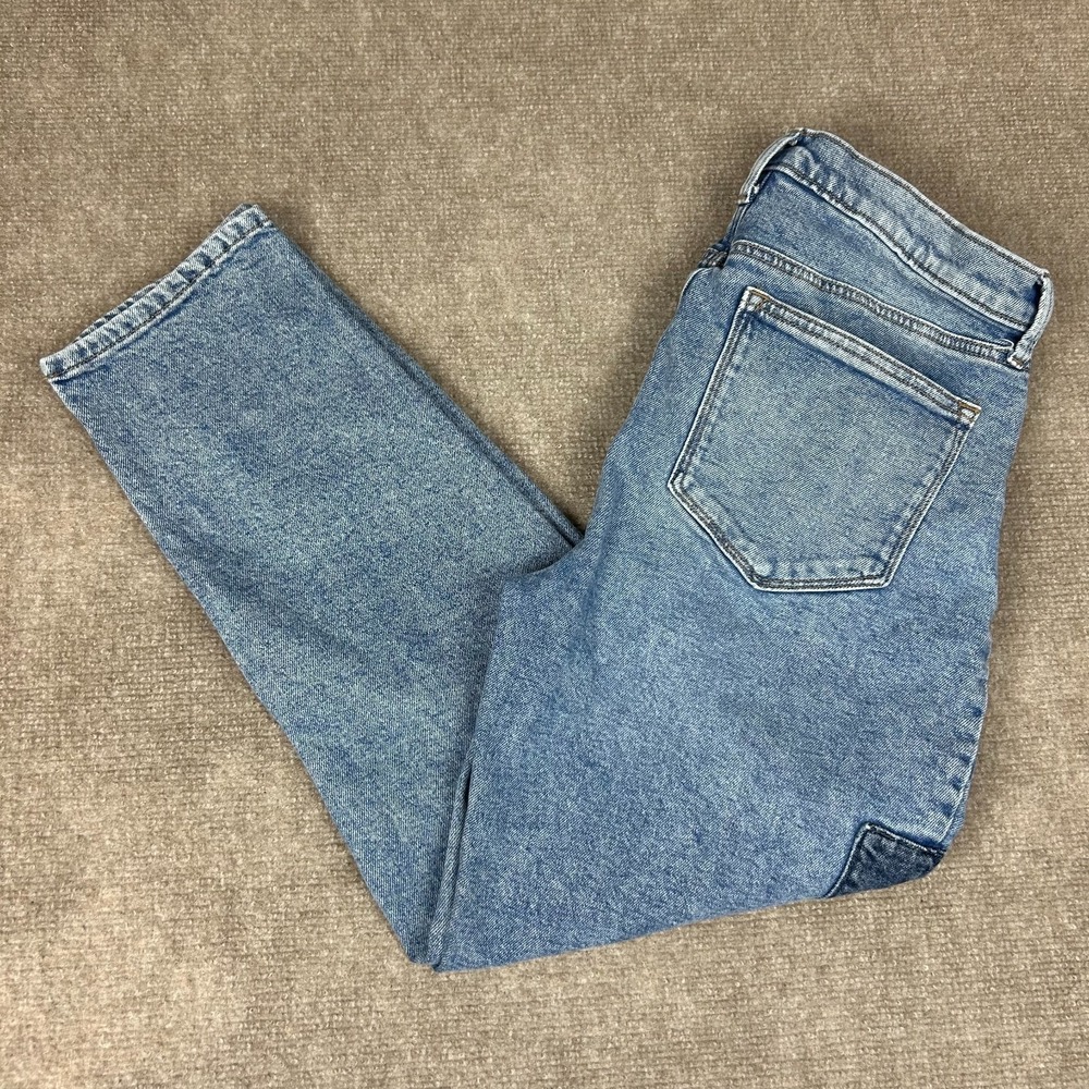 Sonoma Goods For Life High Waisted Boyfriend Jeans Womens 8 Blue Denim Stretch